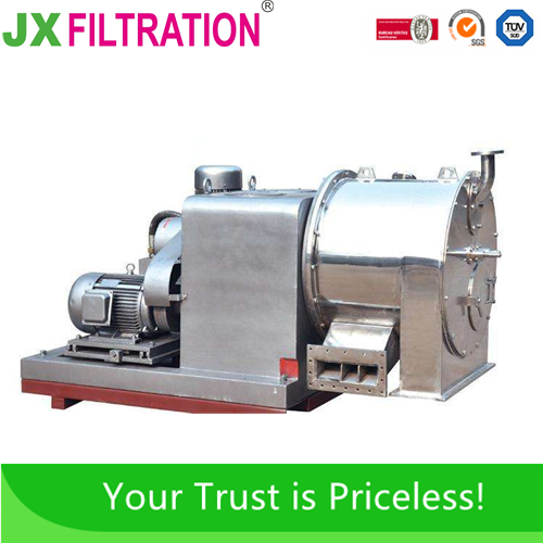 Double Stage Pushing Centrifuge is a type of continuously operating filtering centrifuge, it has the advantages of automatic operating,continuous discharging, high capacity, low power, without peak load, fast drying, small pieces of grain, steady working,small vibration intensity, etc.
