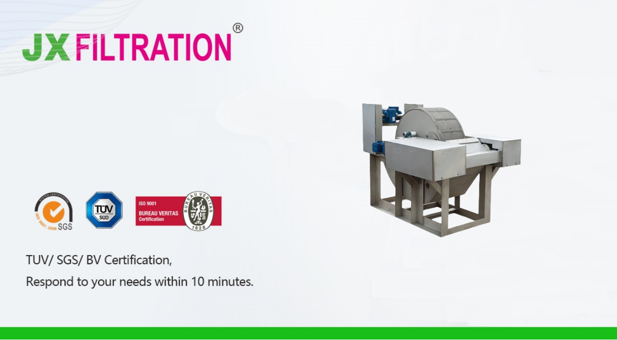 How does a rotary drum screen work?