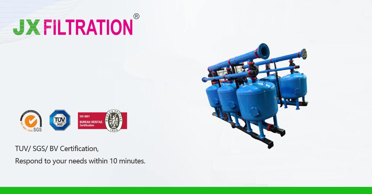 Shallow sand filters
