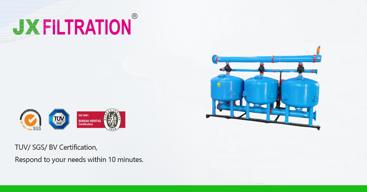 Shallow sand filter