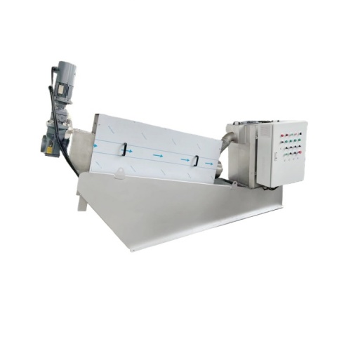 Sludge dewatering press