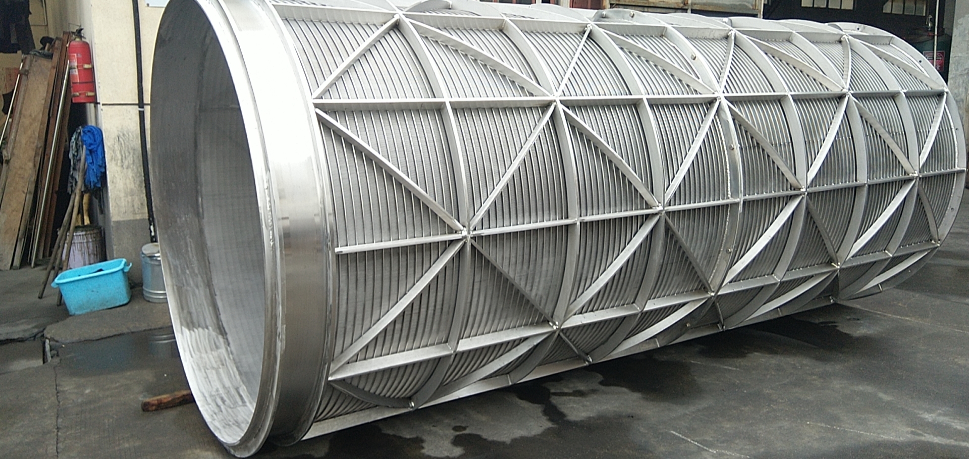 Rotary Drum Screen - Sugar Cane Industry - Filtration Equipment