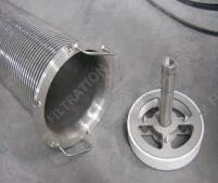 cylinder scraper self cleaning filter